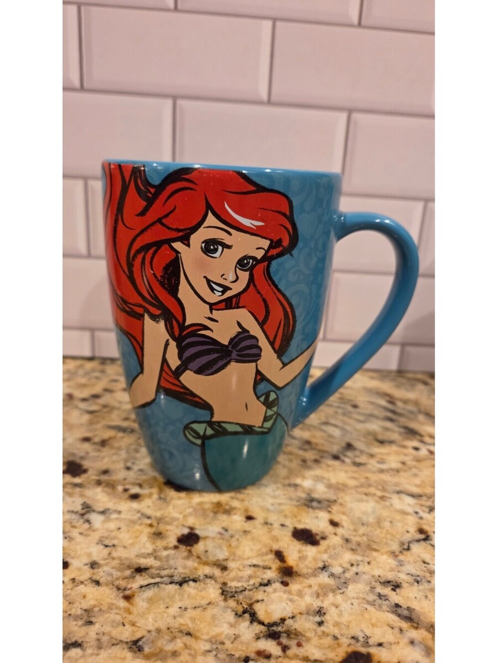 Disney The Little Mermaid Ariel Blue Ceramic Coffee Mug